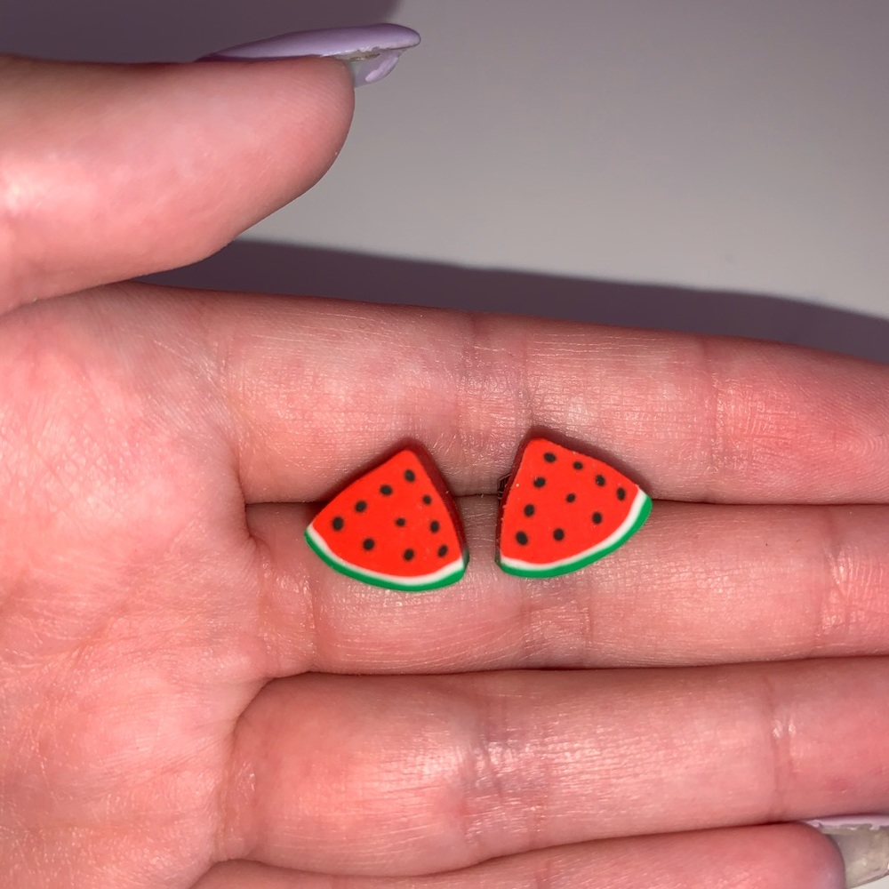 watermelon earrings